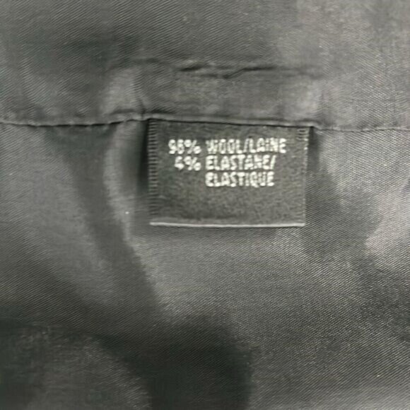 Lafayette 148 Wool Blazer Longline Two-Button Black Front Pockets Jacket 16 - Picture 12 of 14